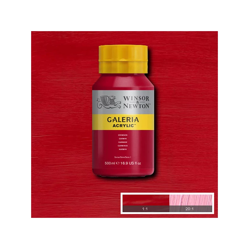 Winsor&Newton Galeria akrilfesték, 500 ml - 203, crimson