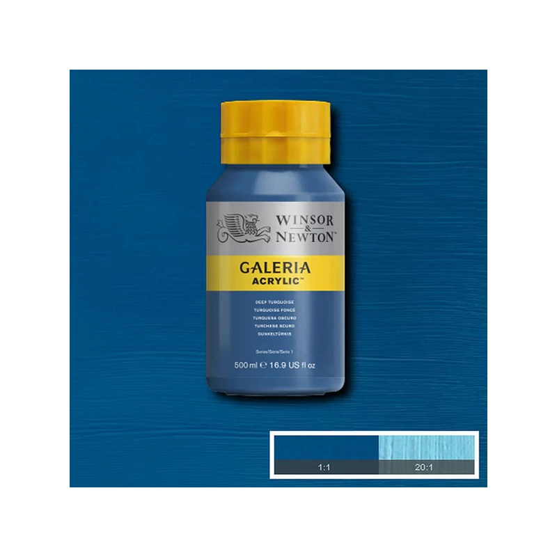 Winsor&Newton Galeria akrilfesték, 500 ml - 232, deep turquoise