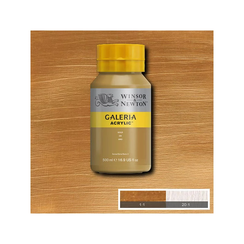 Winsor&Newton Galeria akrilfesték, 500 ml - 283, gold