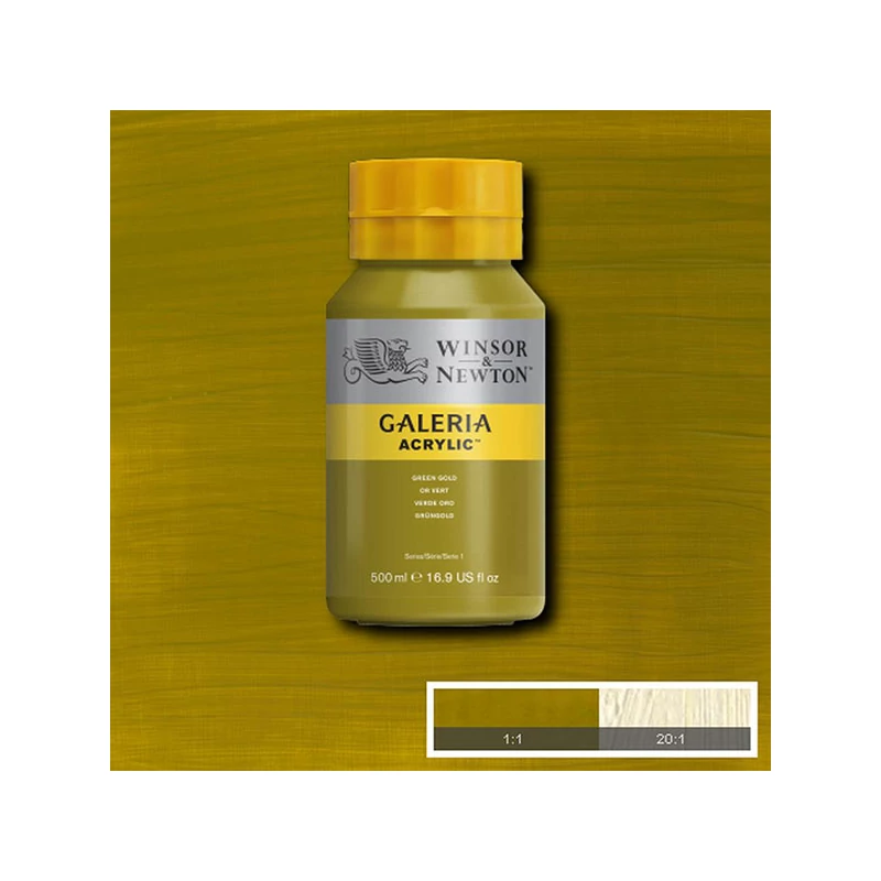 Winsor&Newton Galeria akrilfesték, 500 ml - 294, green gold