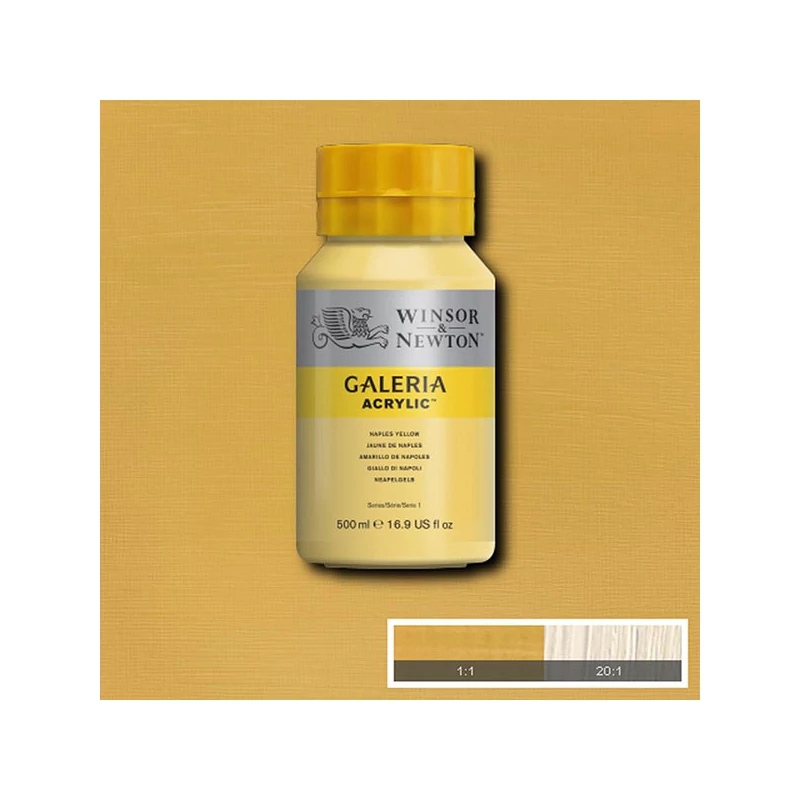 Winsor&Newton Galeria akrilfesték, 500 ml - 422, naples yellow