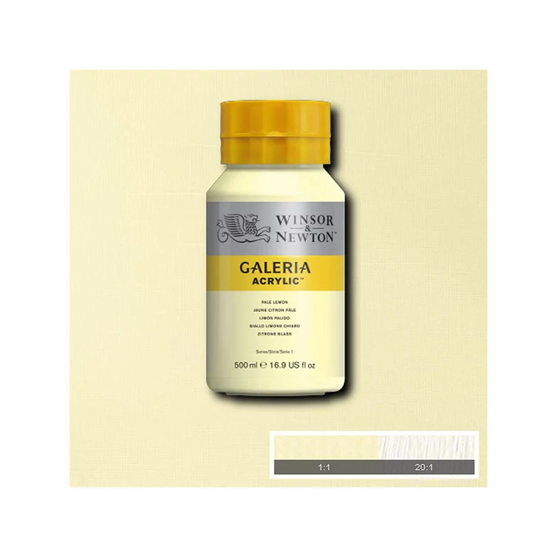 Winsor&Newton Galeria akrilfesték, 500 ml - 434, pale lemon