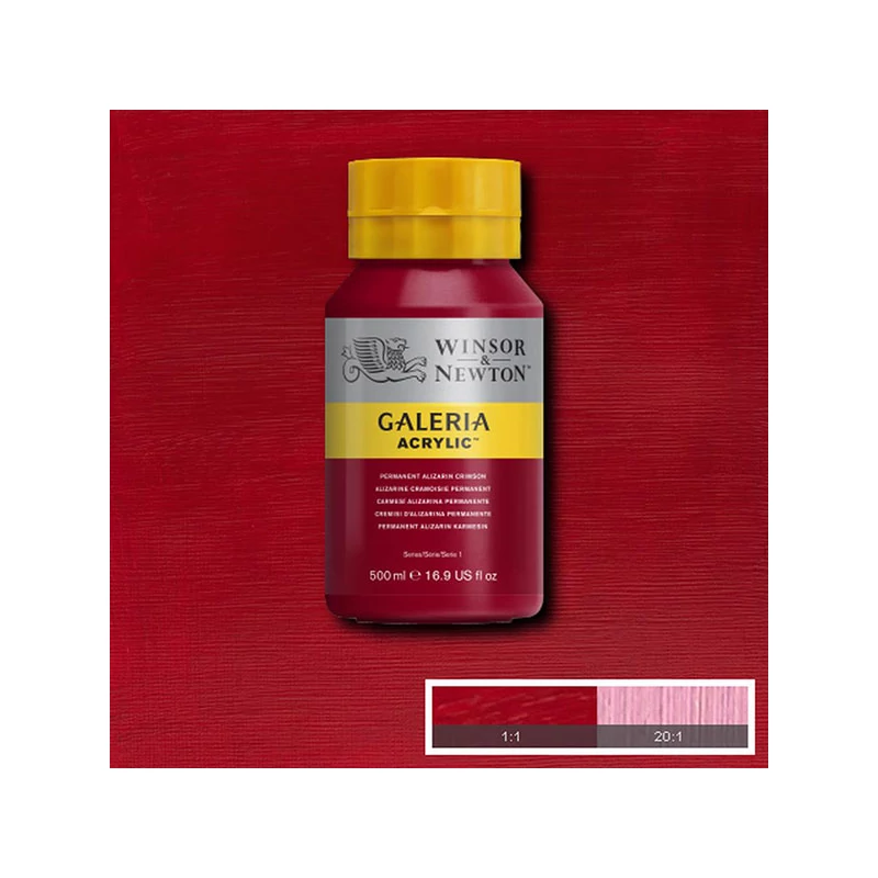 Winsor&Newton Galeria akrilfesték, 500 ml - 466, permanent alizarin crimson