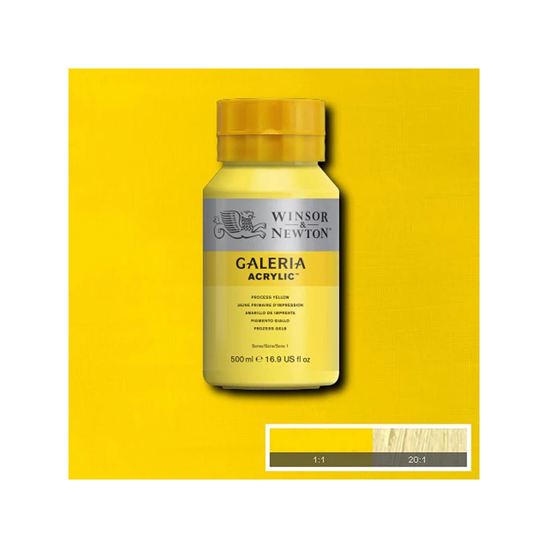 Winsor&Newton Galeria akrilfesték, 500 ml - 527, process yellow