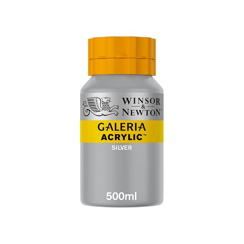 Winsor&Newton Galeria akrilfesték, 500 ml - 617, silver