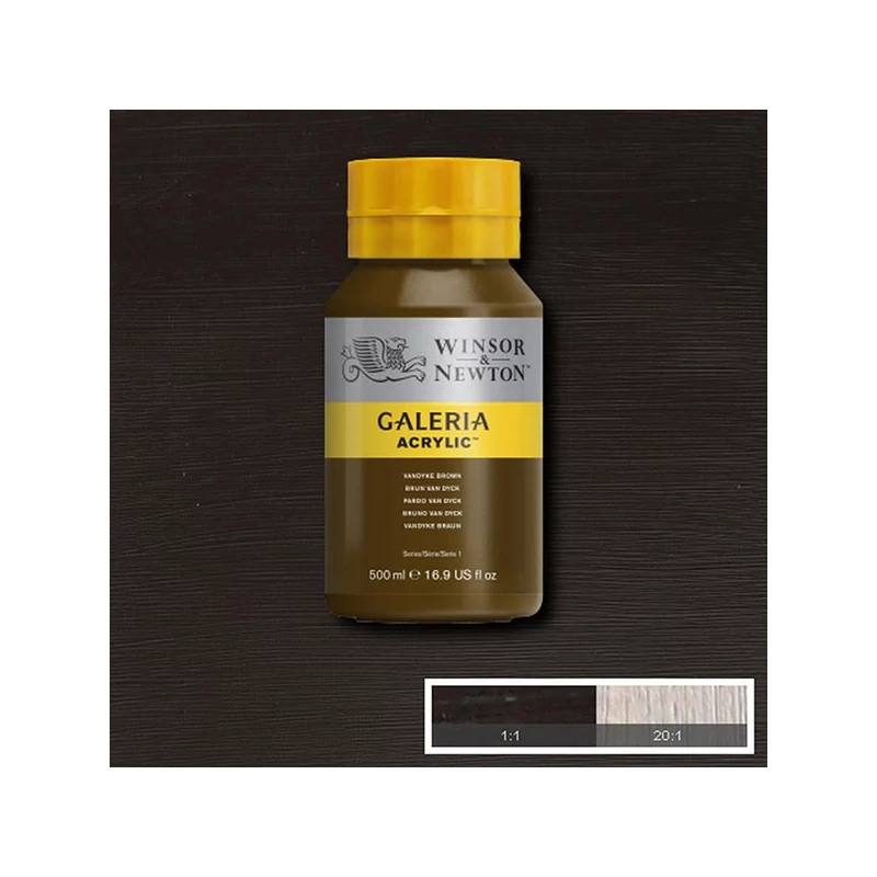 Winsor&Newton Galeria akrilfesték, 500 ml - 676, van dyck brown