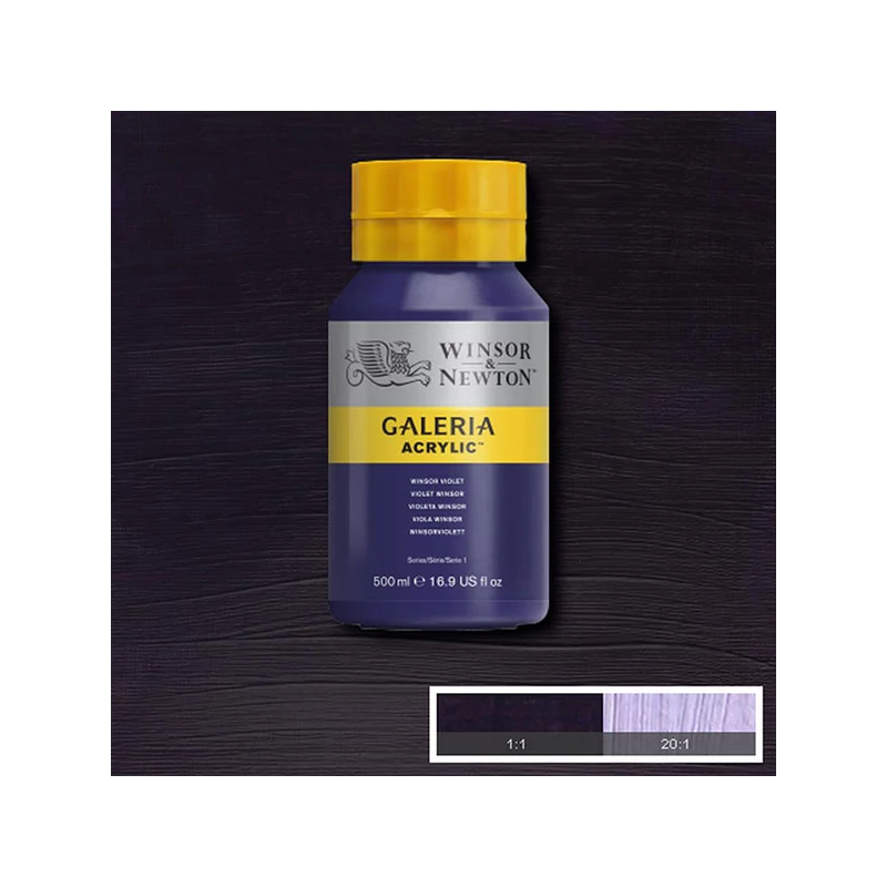 Winsor&Newton Galeria akrilfesték, 500 ml - 728, winsor violet