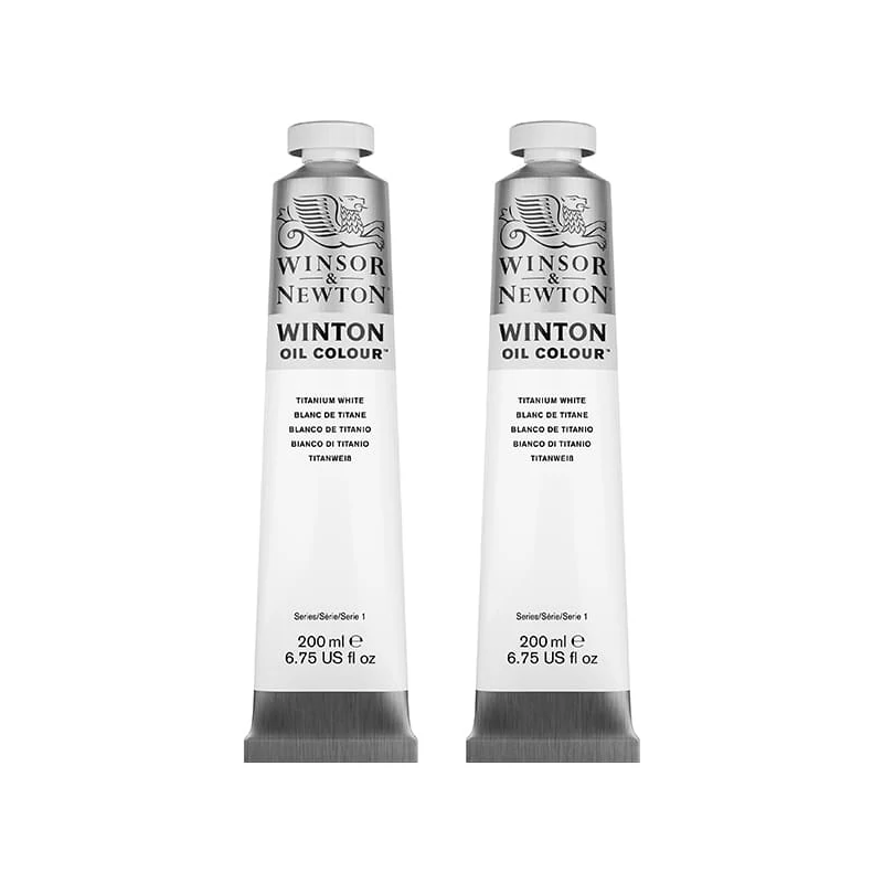 Winsor&Newton Winton olajfesték csomag, 2x200 ml, titanium white