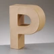 Papírmasé betű - P, 10 cm