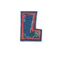 Textil betű, vasalható - L, farmer Textil betű, vasalható - L, farmer