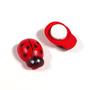Színes fafigura, öntapadós - katica, 13x10 mm Színes fafigura, öntapadós - katica, 13x10 mm
