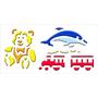 3D stencil, 15 x 30 cm - child 3D stencil, 15 x 30 cm - child