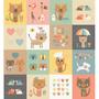Patchwork anyag - Makower - Cool Cats 2186/-1 Panel, 30cm Patchwork anyag - Makower - Cool Cats 2186/-1 Panel, 30cm